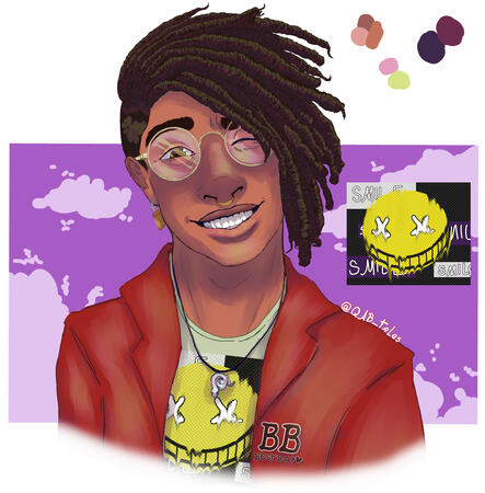 foto de perfil de demonstração com meu oc - Joshua
