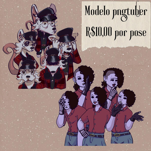 Modelos pngtuber parados